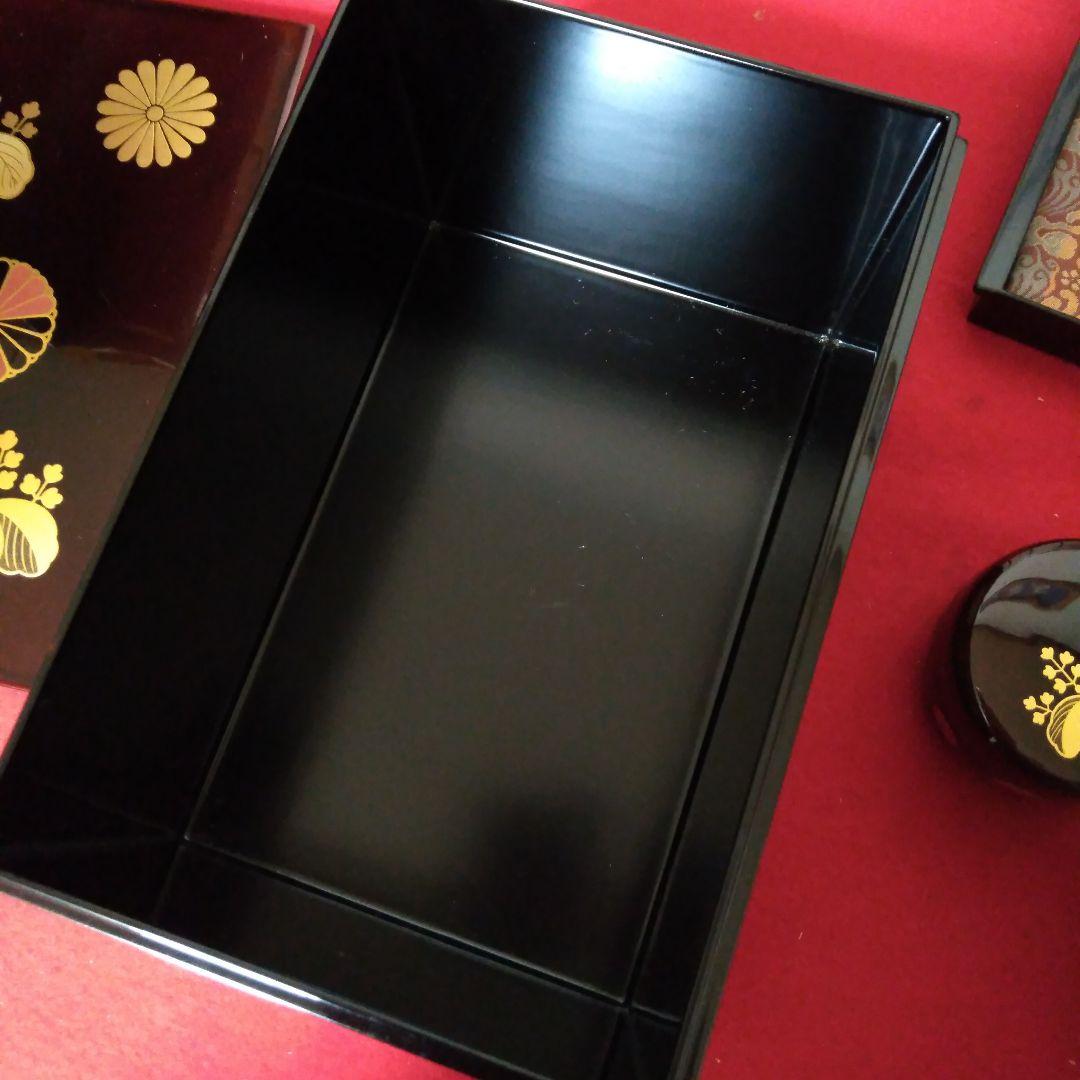 高台寺蒔絵　溜塗利休茶箱　美品