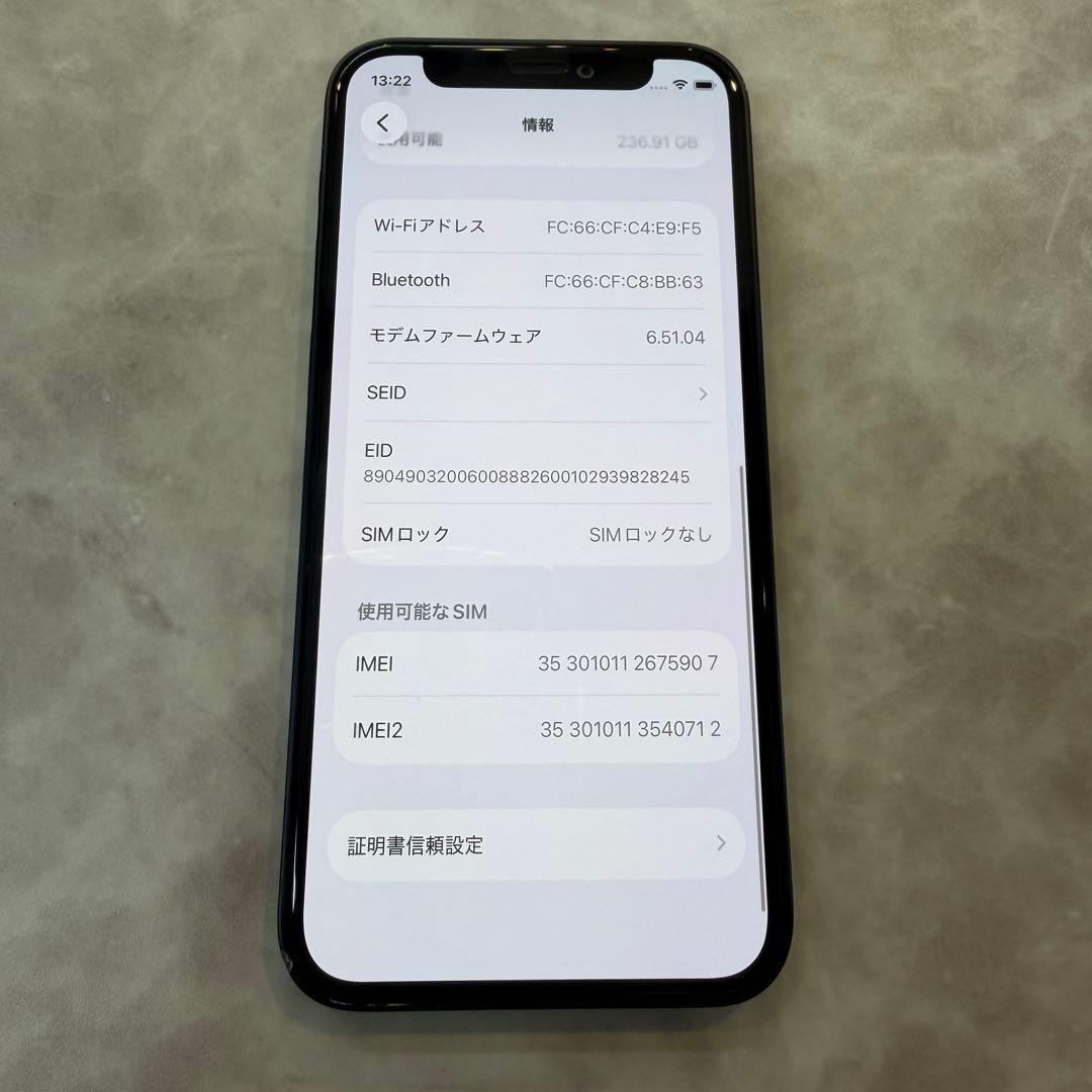 SIMフリー iPhone12mini 256GB バッテリー100%