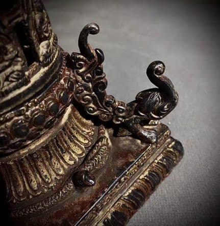 銅器 仏教 金仏舎利塔 古美術 コレクション品 銅製 工芸品 彫刻装飾品置物