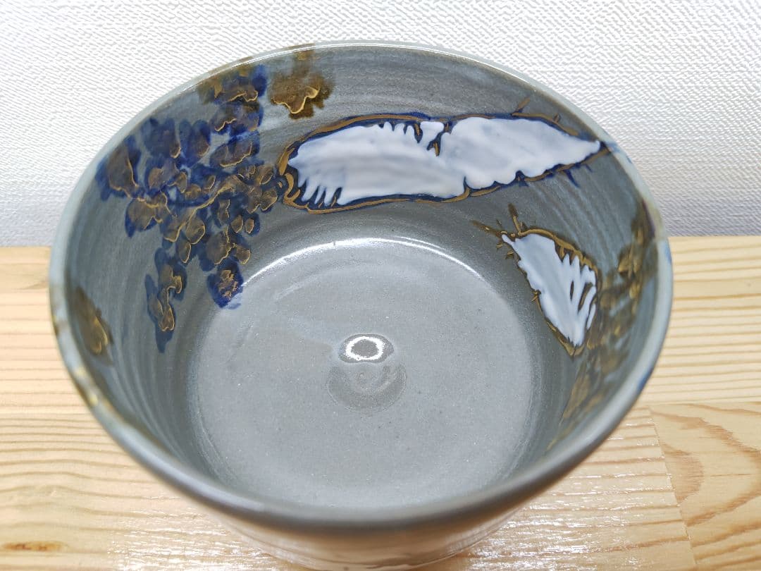 送料込【逢絢亭・新品】茶道具 茶碗 京焼 色絵 乾山 大根の絵 小野山佳水 共箱