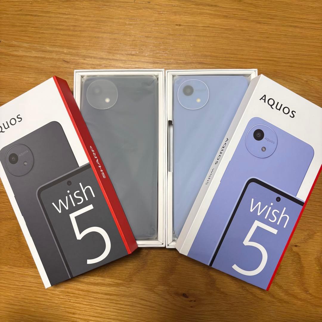 AQUOS wish5 SH-52F ブラック　ブルー　2台セット