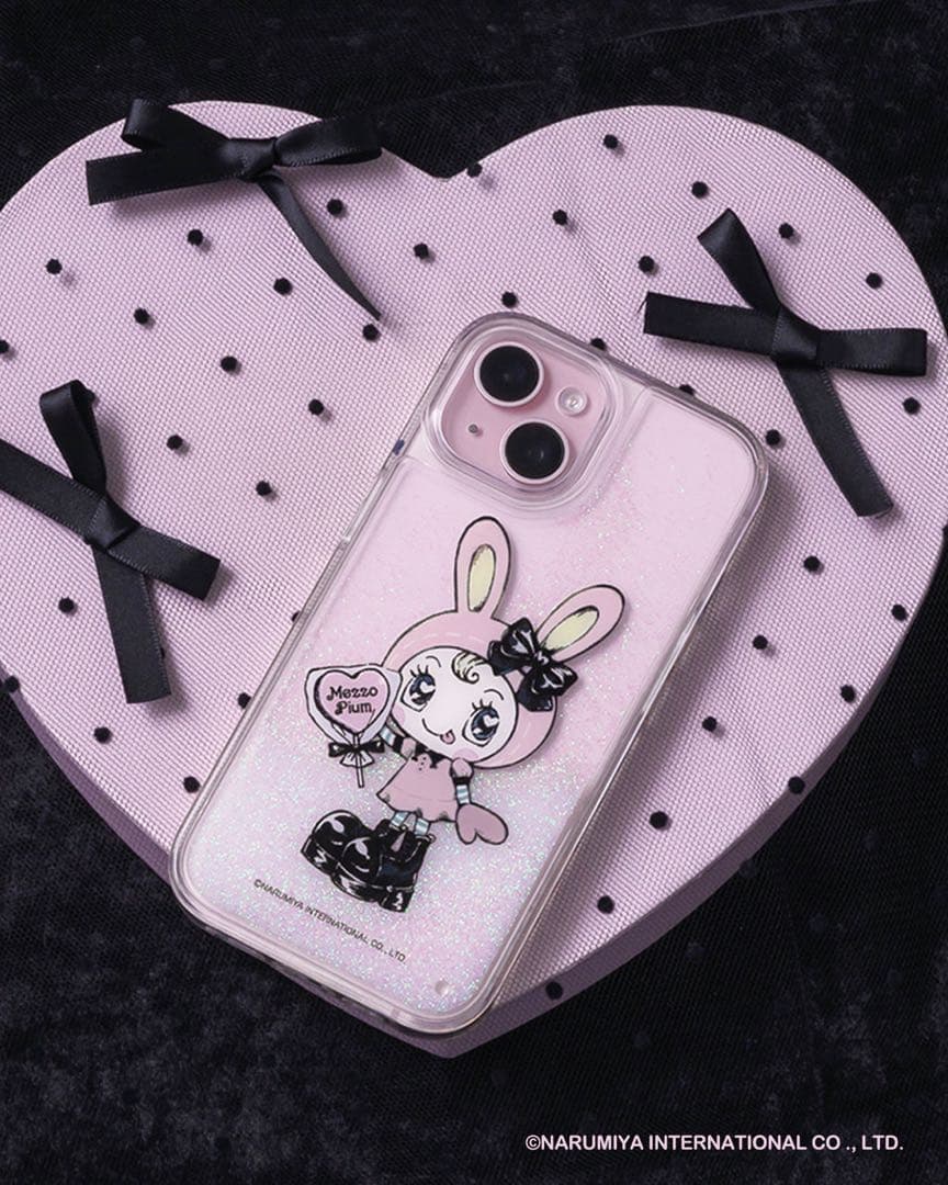 pium×Mezzo Piano ベリエちゃんグリッターiPhoneケース