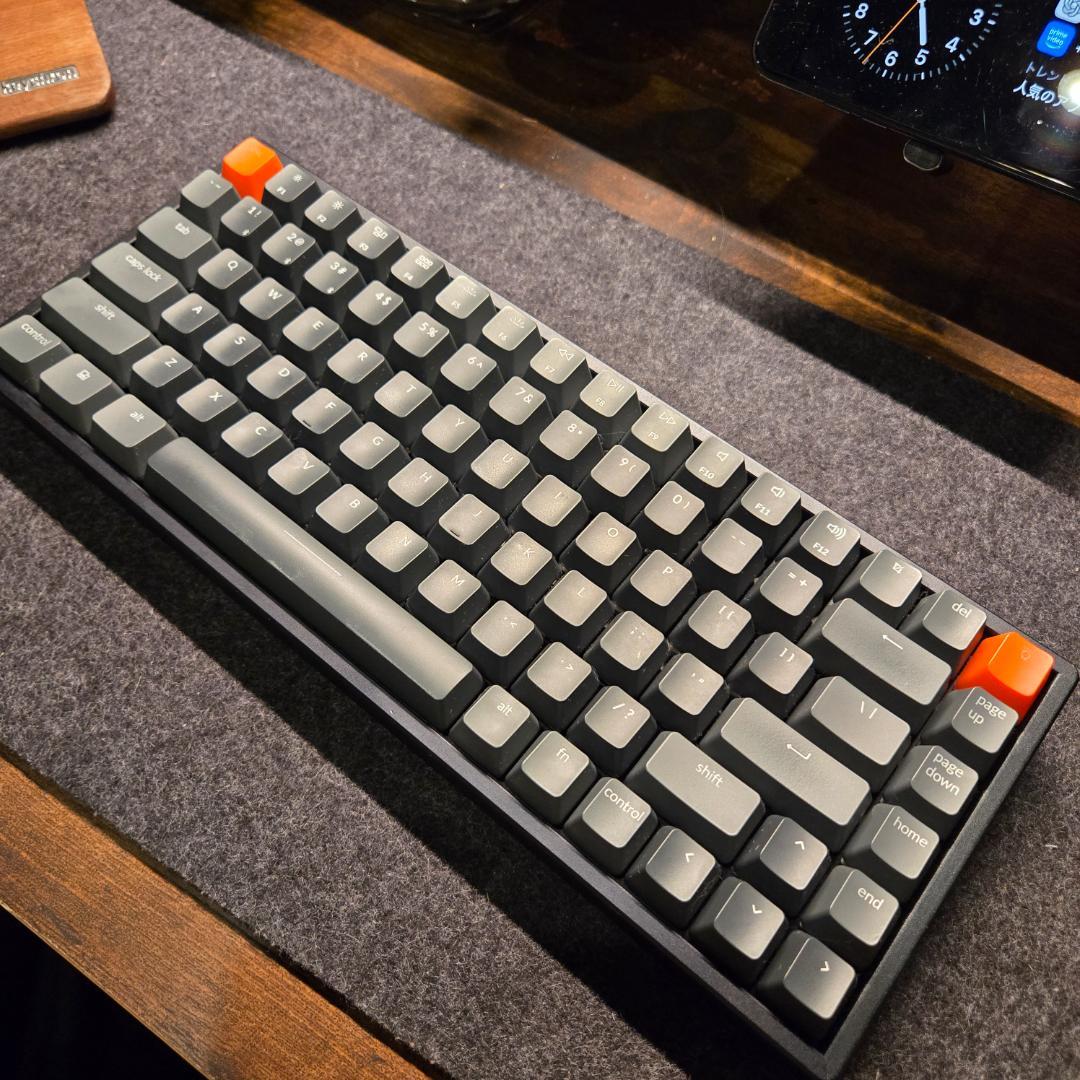 Keychron K2 V2 赤軸 US配列｜純正パームレスト付｜メカニカル