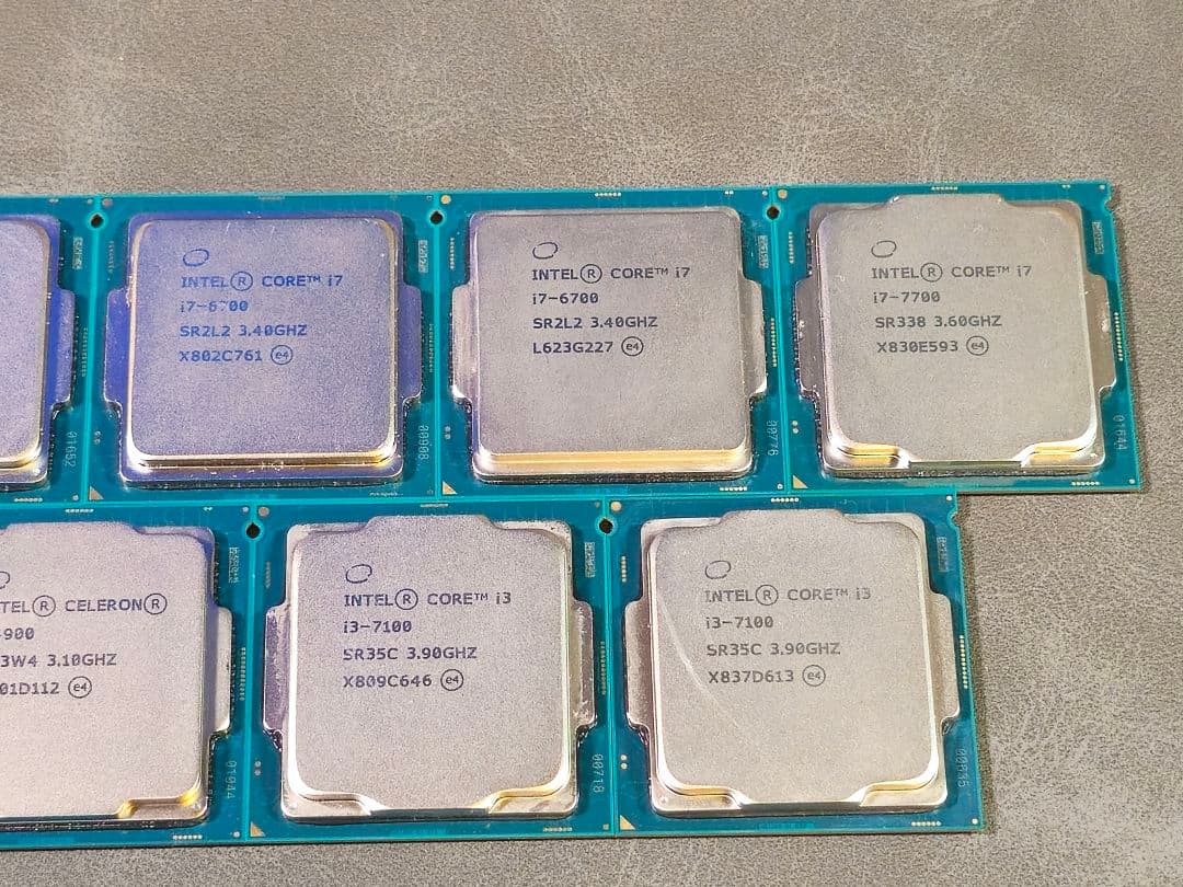 【動作確認済み】Intel CPU 9個セット i7 i5 i3 celeron