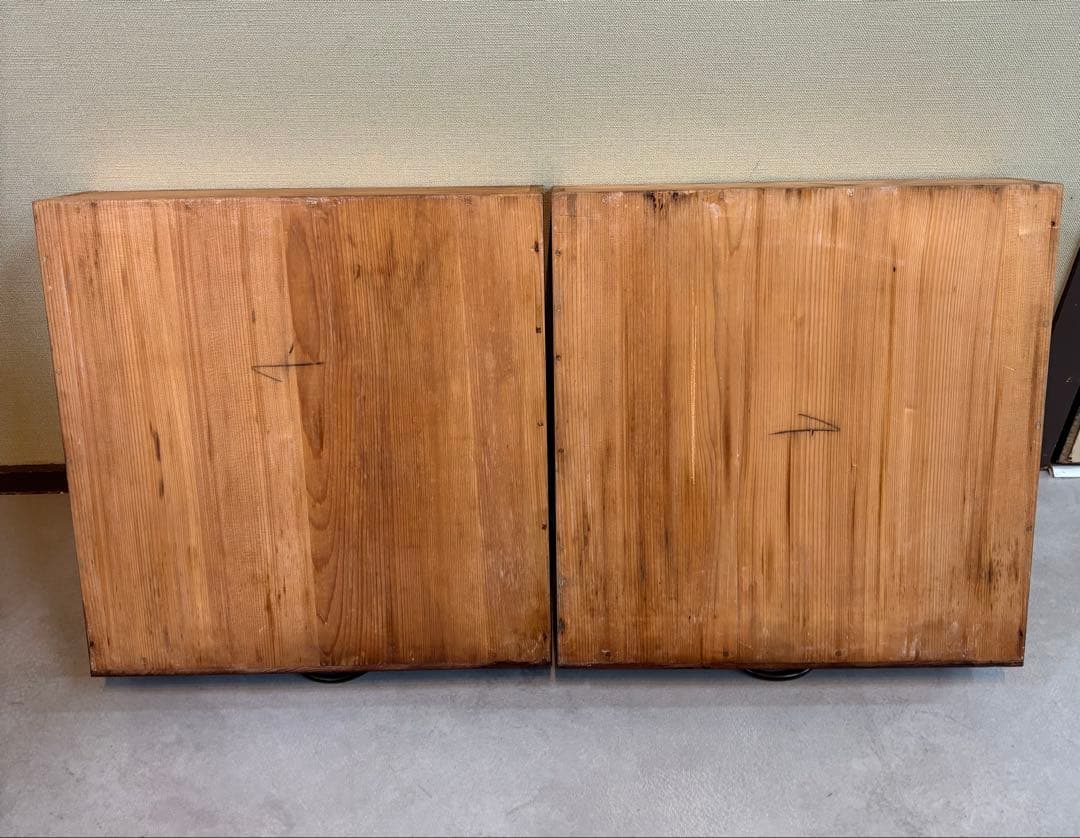 昭和レトロ 木製収納棚 引き出し付 茶箪笥 水屋箪笥 和モダン 古家具