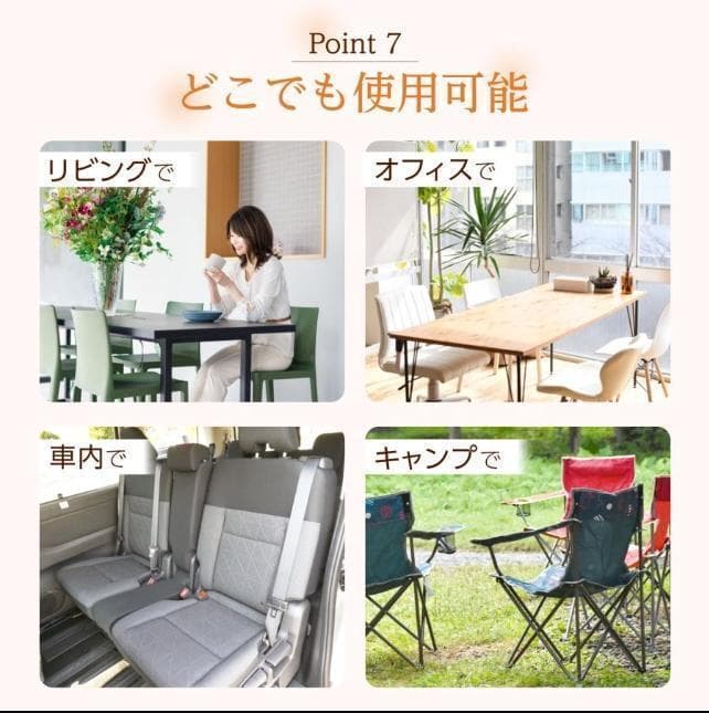 ホットマット 一人用 USB充電式 エネタンポ 座布団 47×40cm
