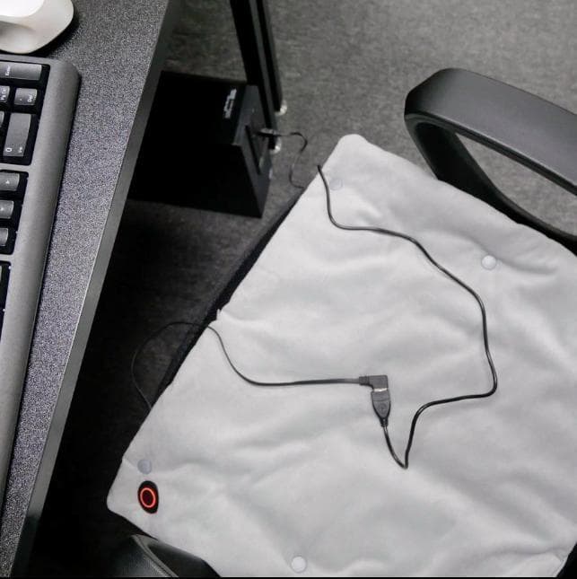 ホットマット 一人用 USB充電式 エネタンポ 座布団 47×40cm