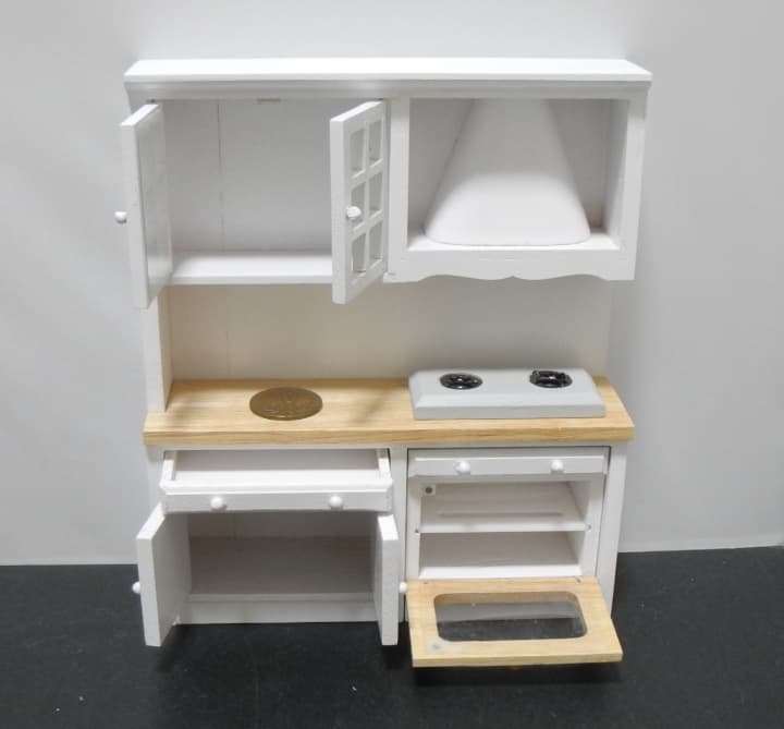 ドールハウス◆新品◆DXキッチンセット(白)◆NM