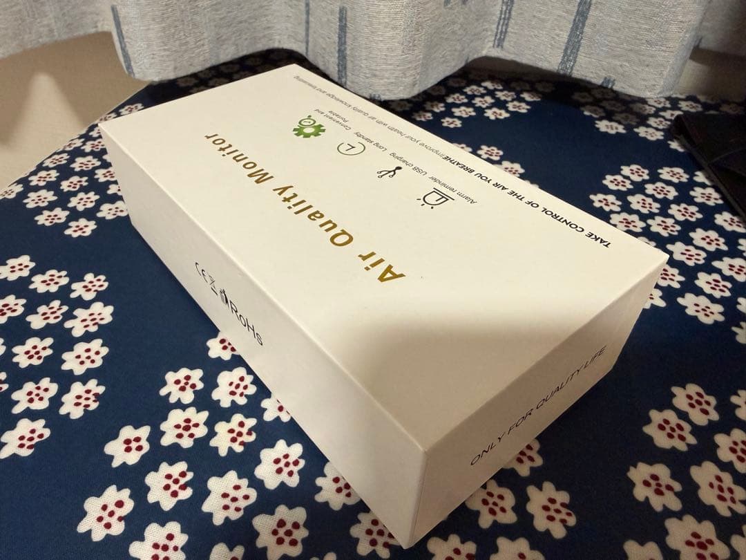 空気測定器pm2.5HCHOホルムアルデヒド 花粉対応 USB充電式　日本語