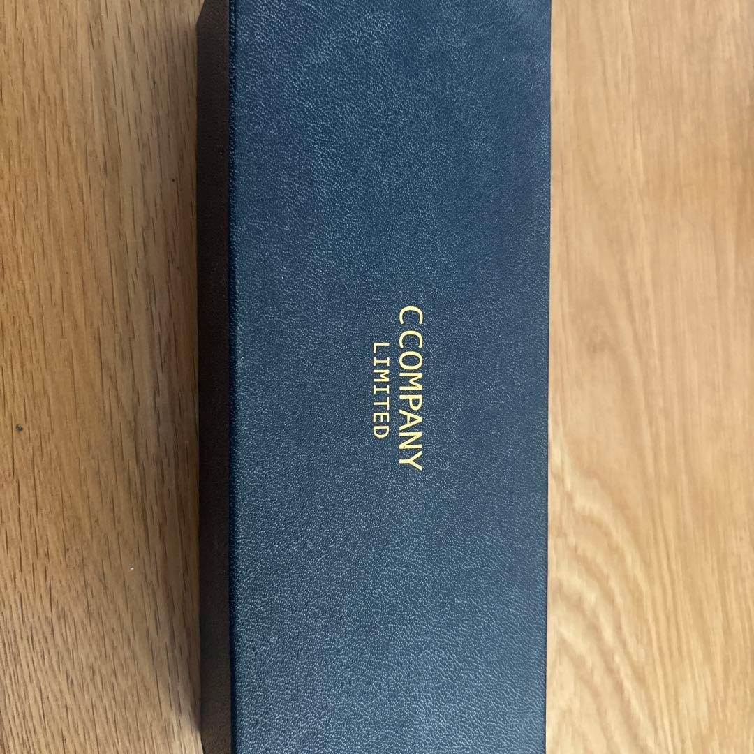 C COMPANY Limited 筆箱 レザー風 ゴールドロゴ