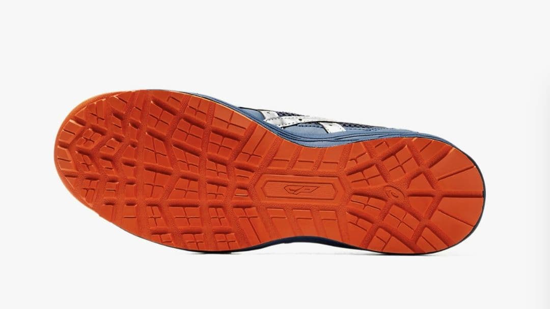 ASICS 安全靴 ネイビー/オレンジ