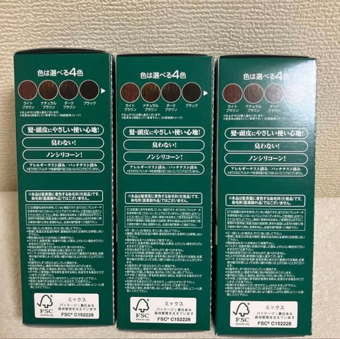 サスティ☆利尻カラーシャンプー3本セット　ダークブラウン