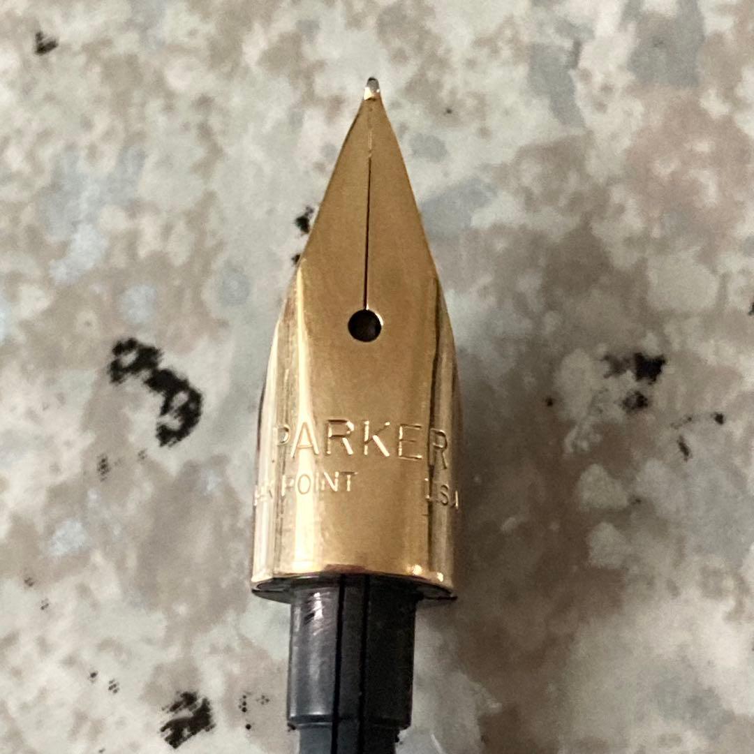 #112 オーバーホール済み 万年筆 PARKER パーカー 14k