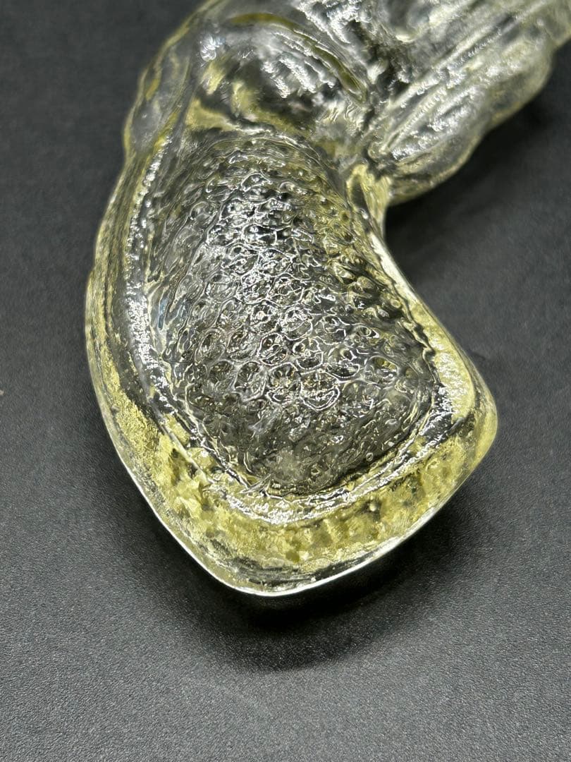 飴色　ピストル型　金平糖瓶　レトロ瓶　ガラス