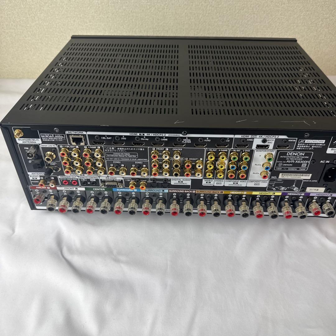 DENON AVアンプ AVR-X6300H 動作確認済み