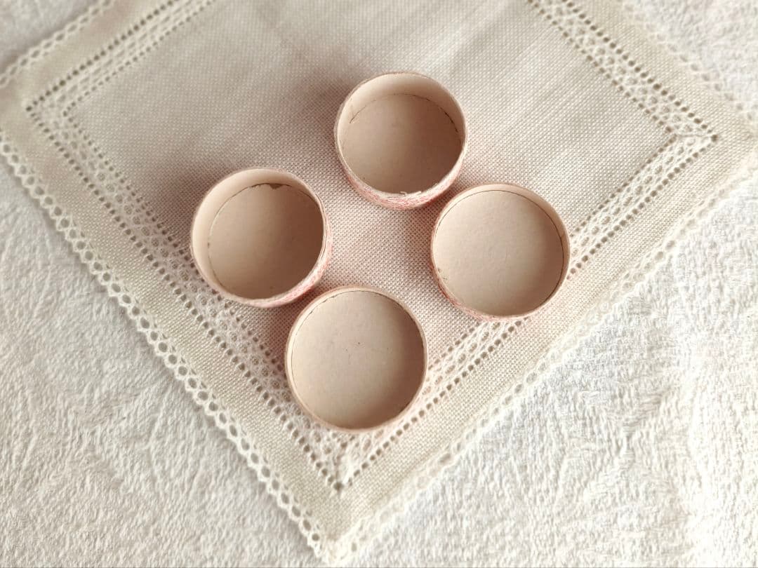 【プップさま】vintage mini box ❀ 小さなラウンド型 ボックス