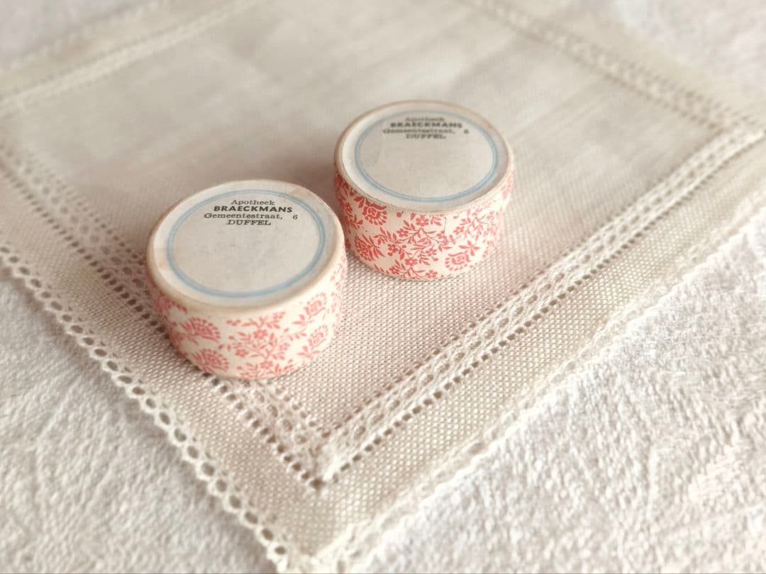 【プップさま】vintage mini box ❀ 小さなラウンド型 ボックス