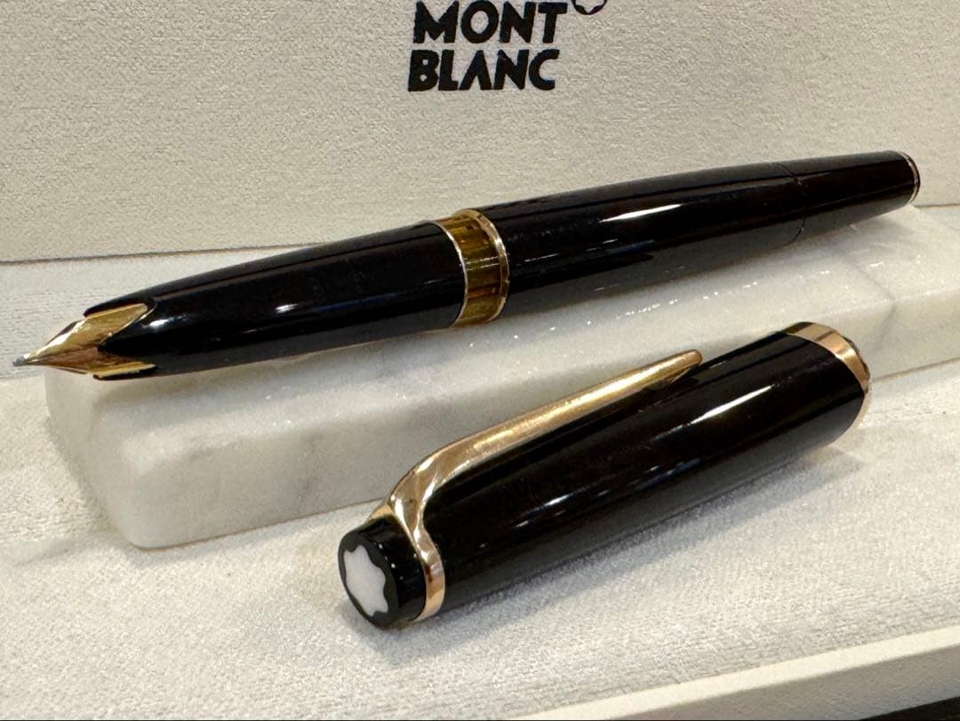 【極美品】モンブラン万年筆 No12 1960s ペン先18c 750 ブラック
