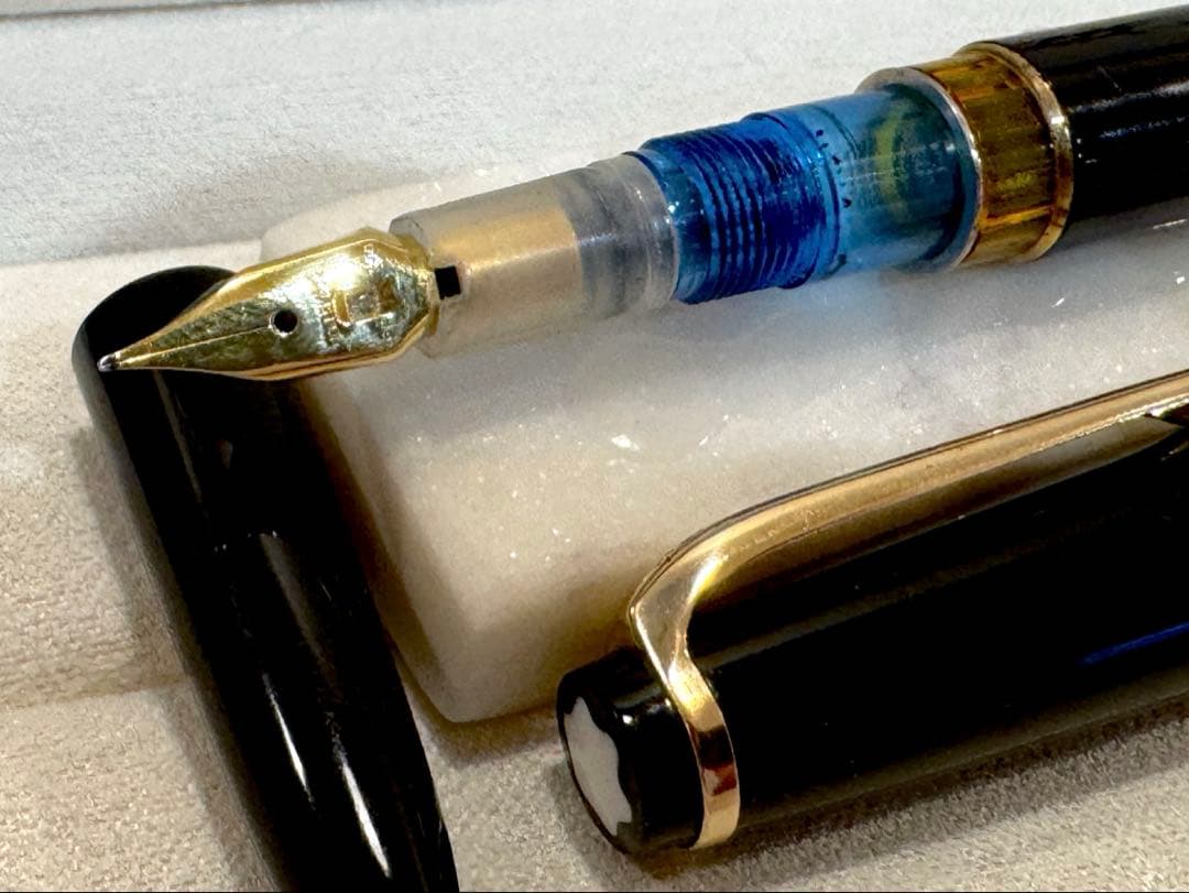【極美品】モンブラン万年筆 No12 1960s ペン先18c 750 ブラック