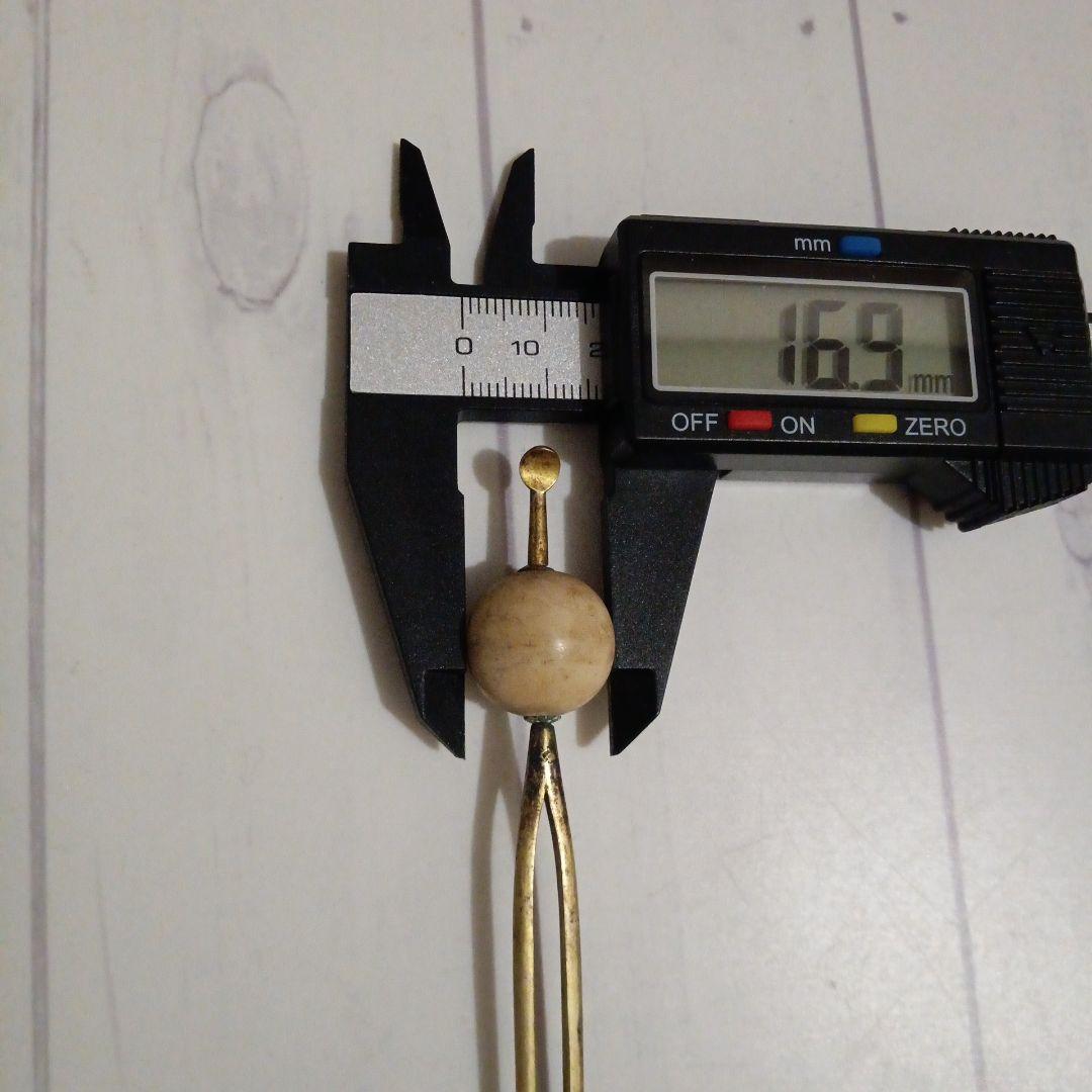 存在感抜群！アンティーク大玉 かんざし 簪 珊瑚 和装小物 ​