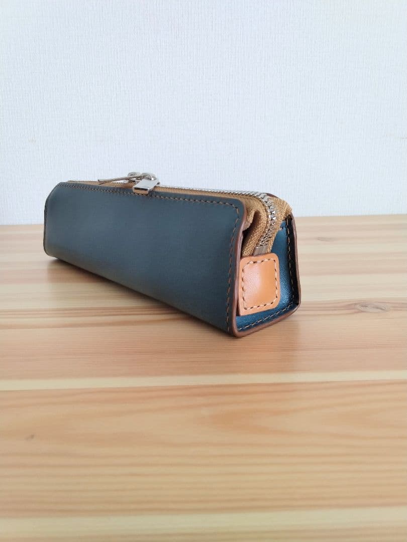 ペンケース　ハンドメイド　牛革