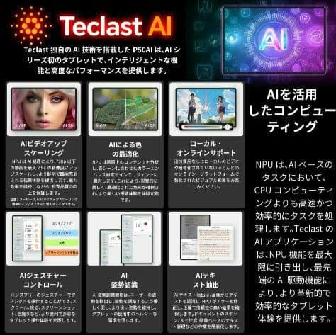 TECLAST P50AI 11インチ Android15 タブレット 中古