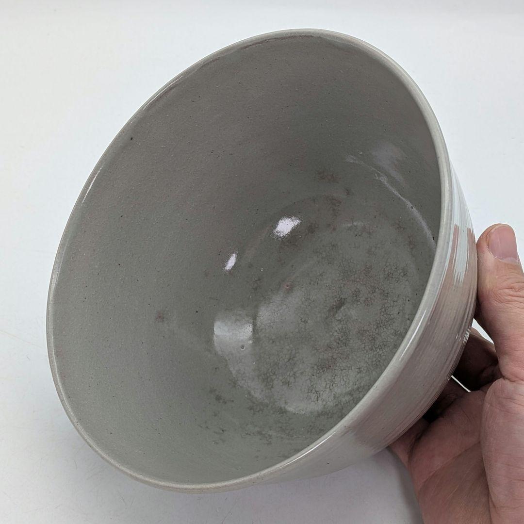 灰釉菓子鉢 京焼 清水焼 菓子器 ボウル 食器 容器 抹茶道具 茶器 陶磁器