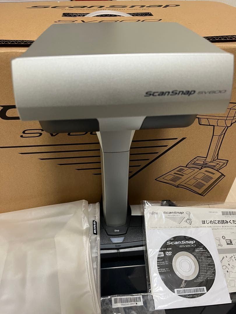 ScanSnap SV600付属品完備、ダストカバー付き
