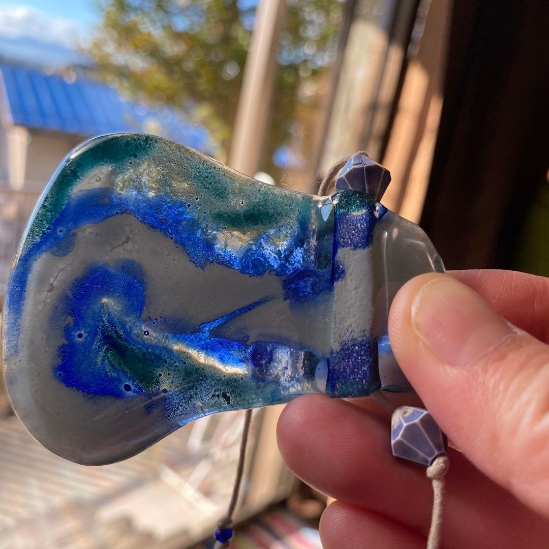 アンティーク　ガラス　ハンドメイド　アクセサリー　ブラジル
