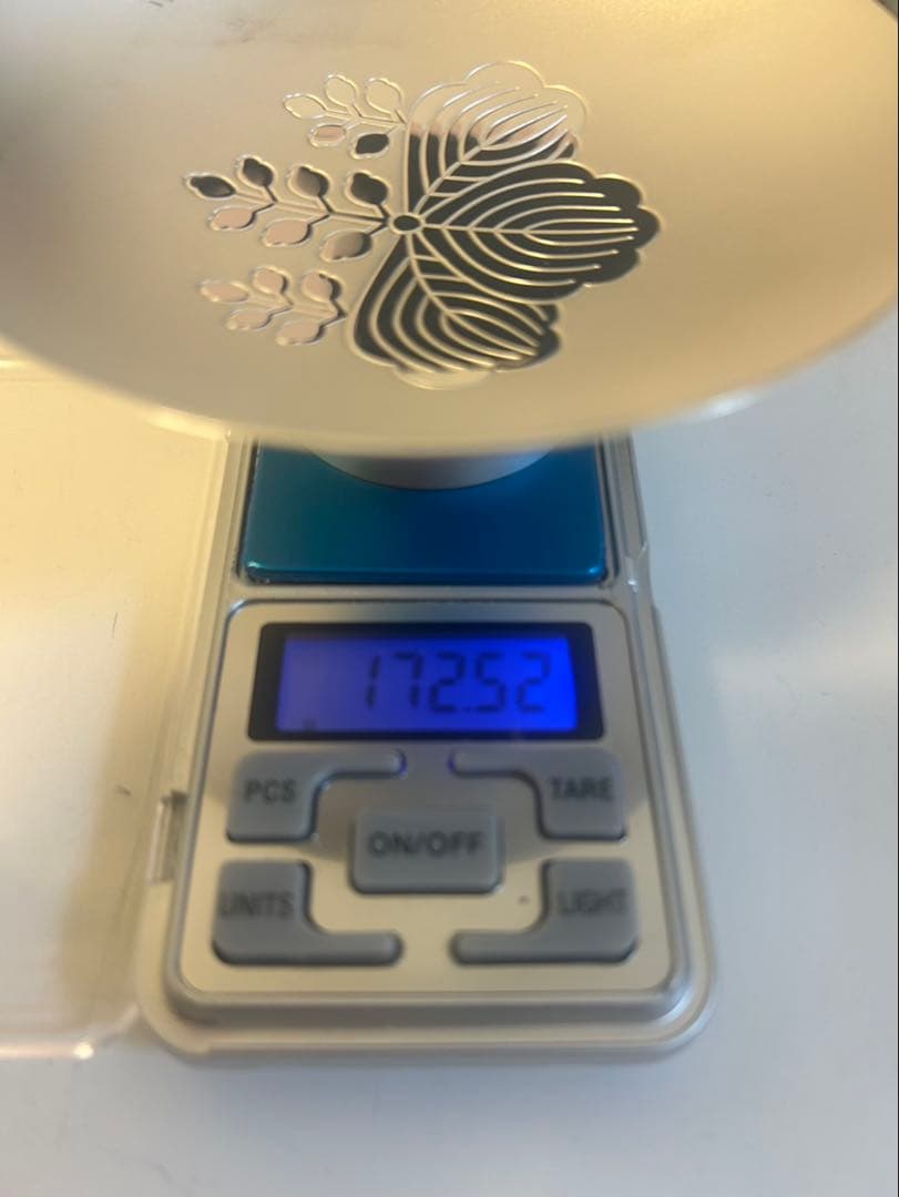 純銀　(大)　銀盃　銀杯　SILVER1000刻印　内閣総理大臣　贈　約172g