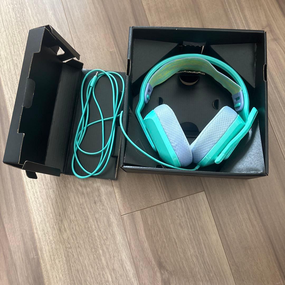 Logicool G335 有線ヘッドホン ミントグリーン