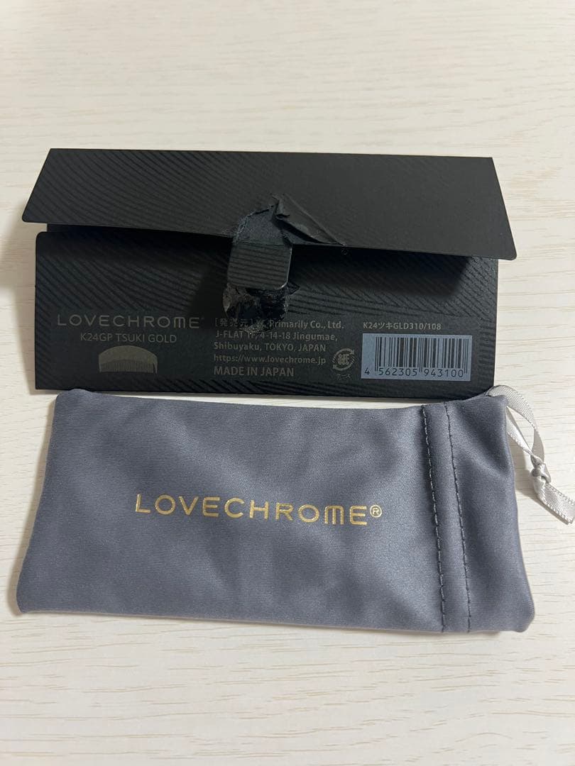 LOVECHROME ゴールド ヘアコーム　ラブクロム