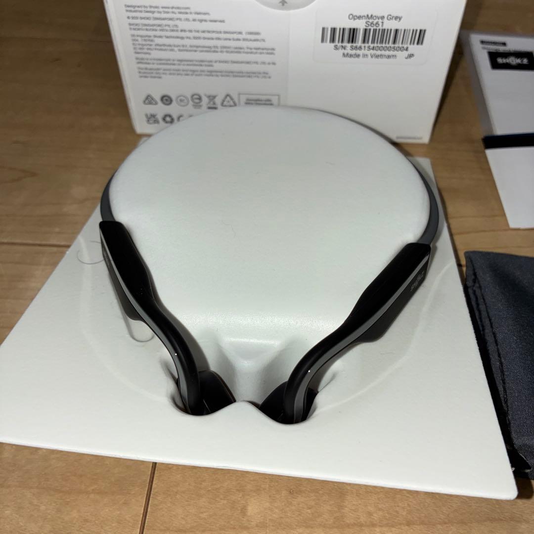 SHOKZ 骨伝導イヤホン グレー　OpenMove　Grey　S661