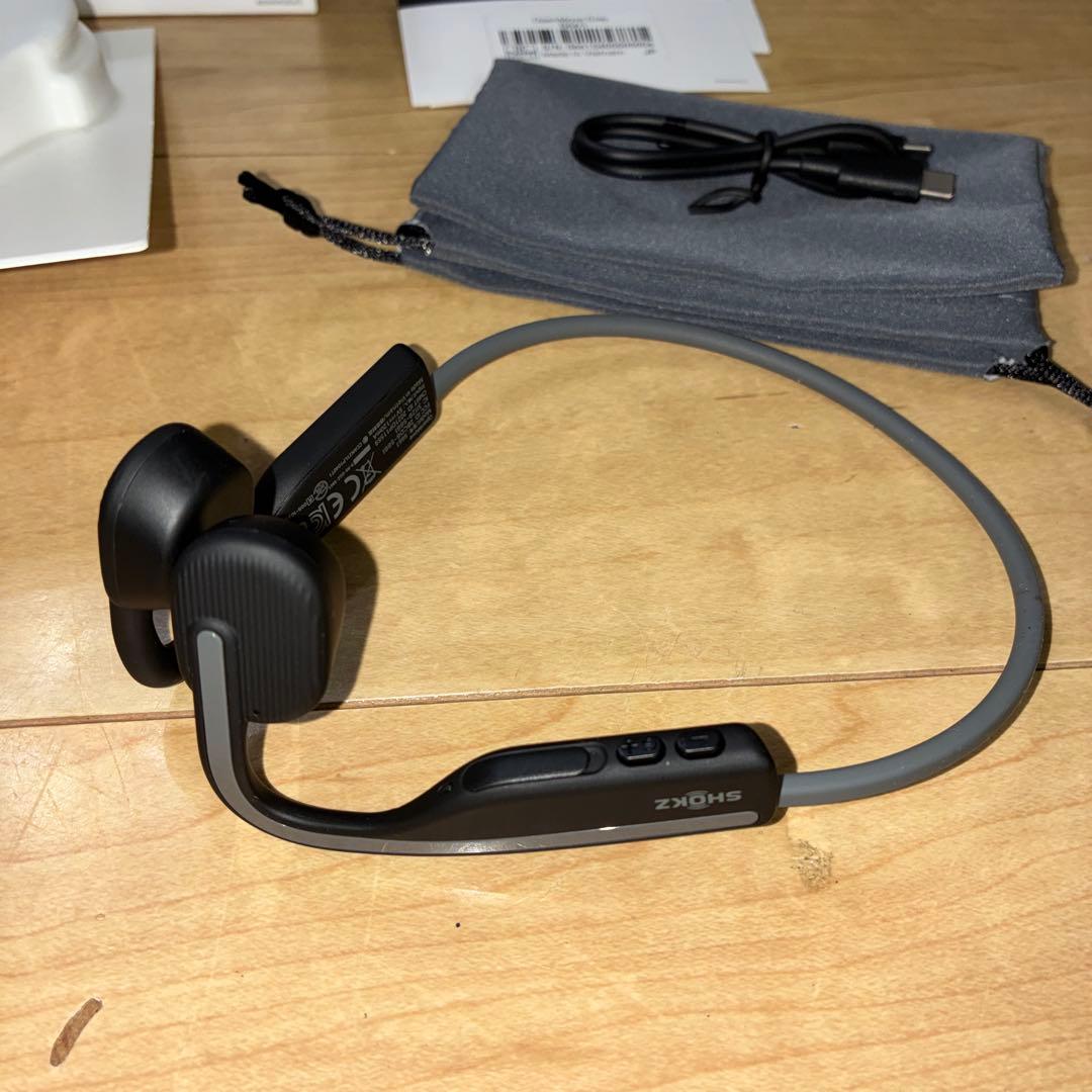 SHOKZ 骨伝導イヤホン グレー　OpenMove　Grey　S661