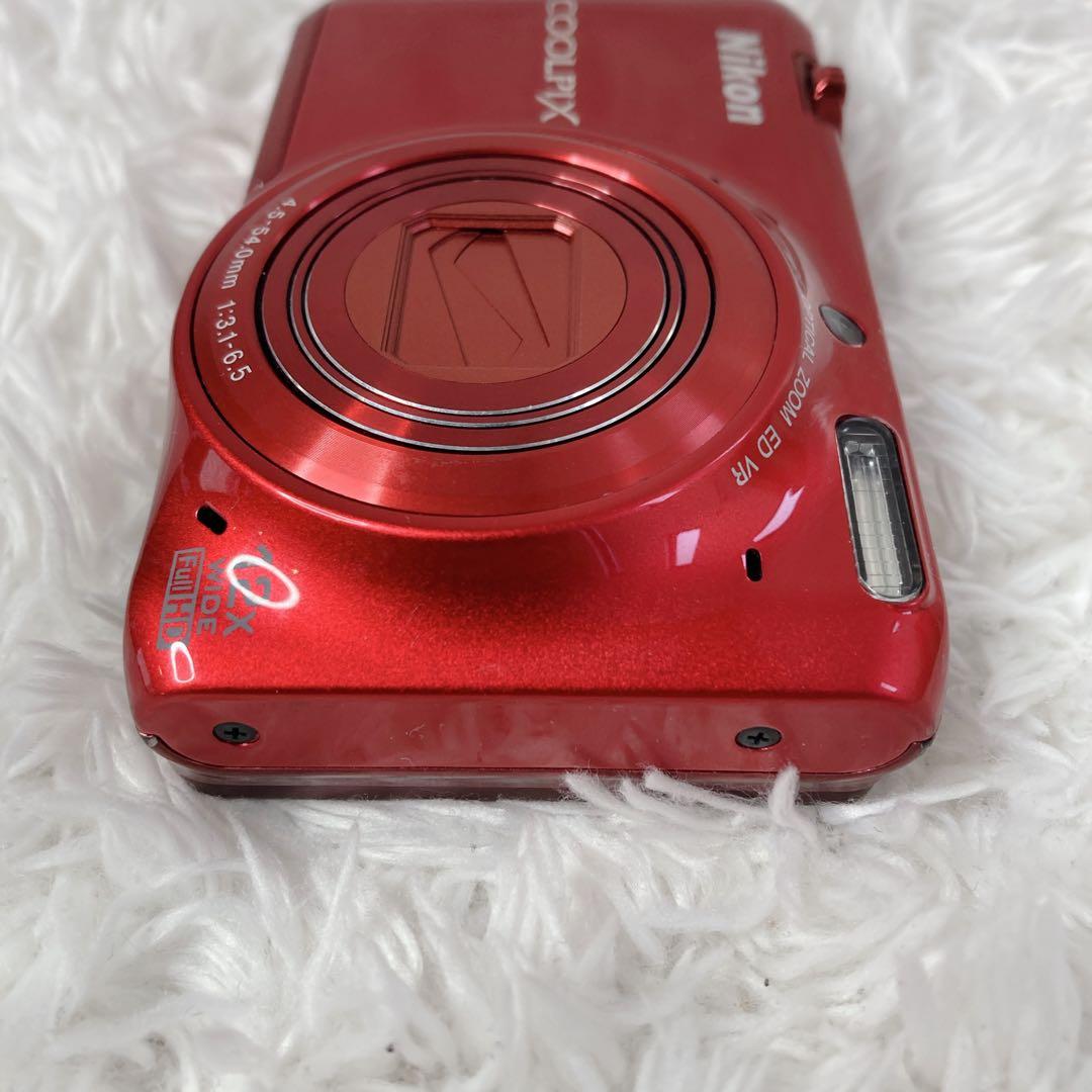 Nikon COOLPIX S6500 レッド デジカメ ニコン クールピクス