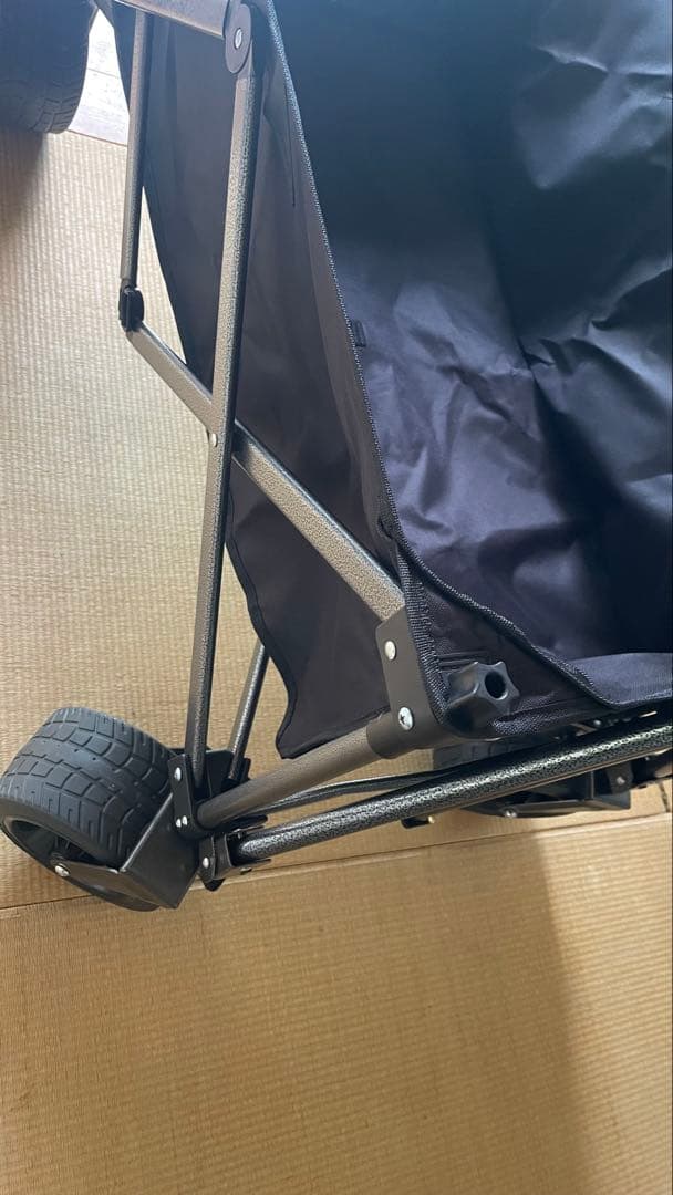 折りたたみキャリーワゴン容量220L 耐荷重150kgアウトドア台車コンパク収納