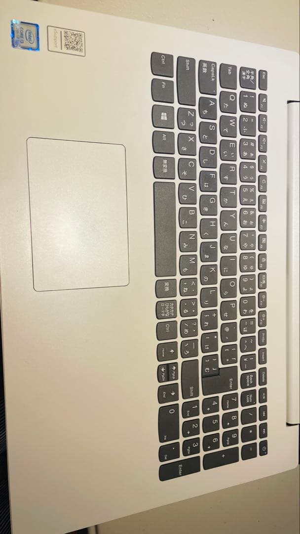 Lenovo ノートPC ホワイト 日本語配列
