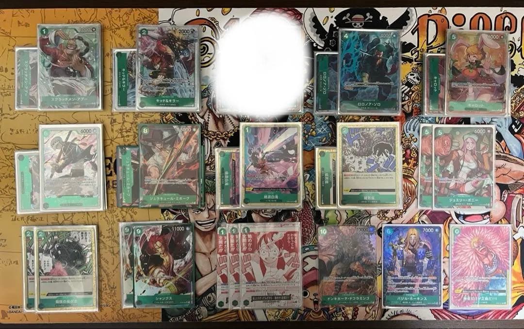ワンピースカード　緑ミホーク　フルパラ＆金ドン付きセット