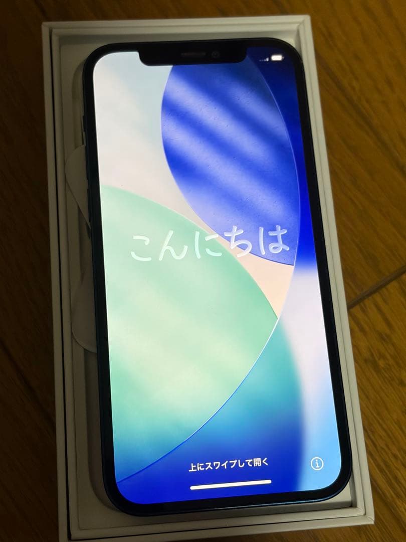 【画面割れ無し82％】Apple iPhone12 本体 ブルー 128GB