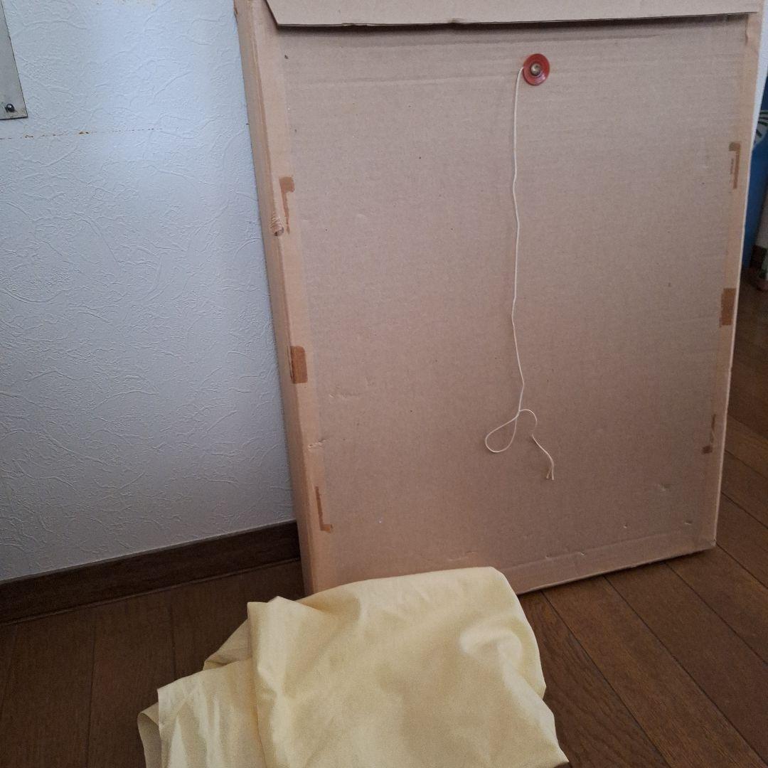 日本画家(上村松篁)絹製刺繍額