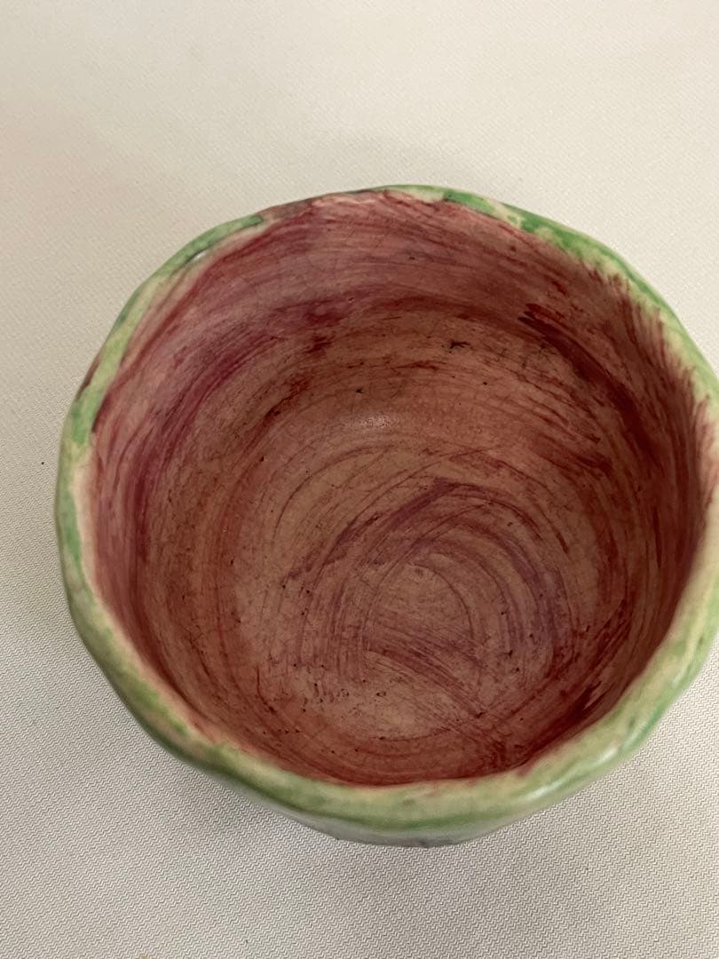 出口王仁三郎　茶碗　耀盌　ようわん 口径10.5cm 高さ7.5cm
