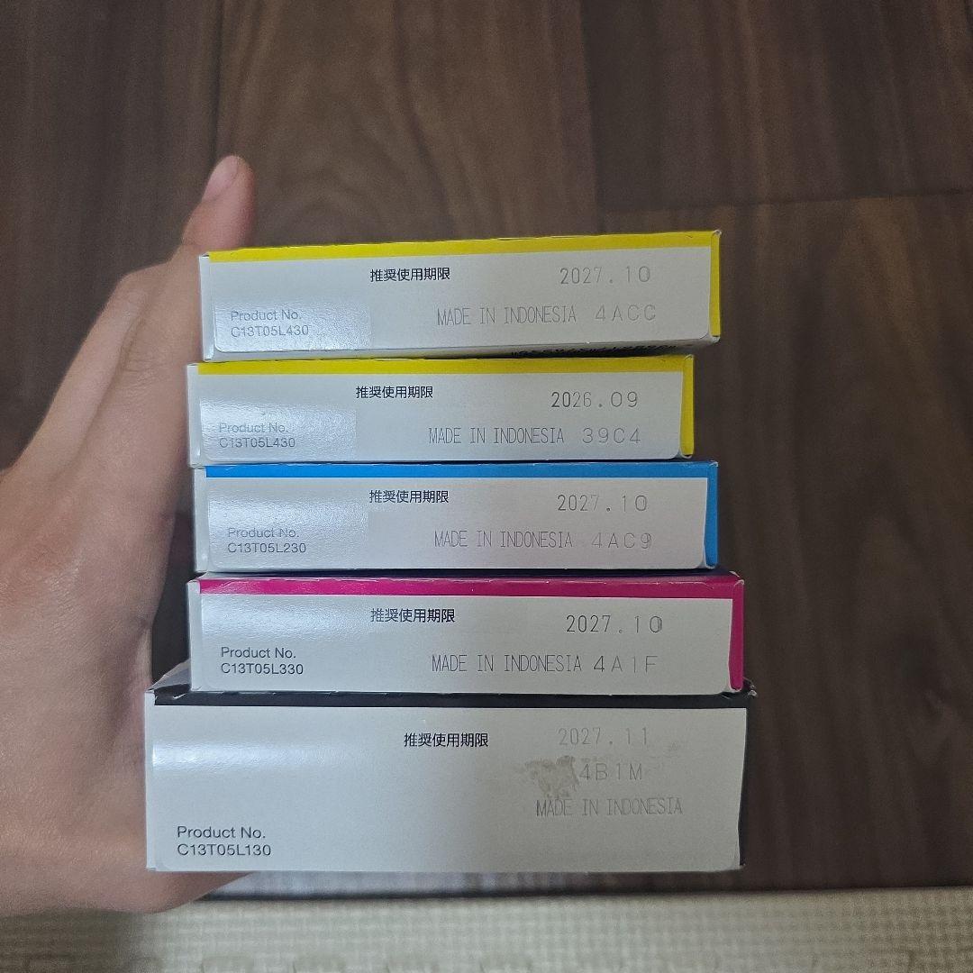 EPSON インクカートリッジ 4色セット5個➊