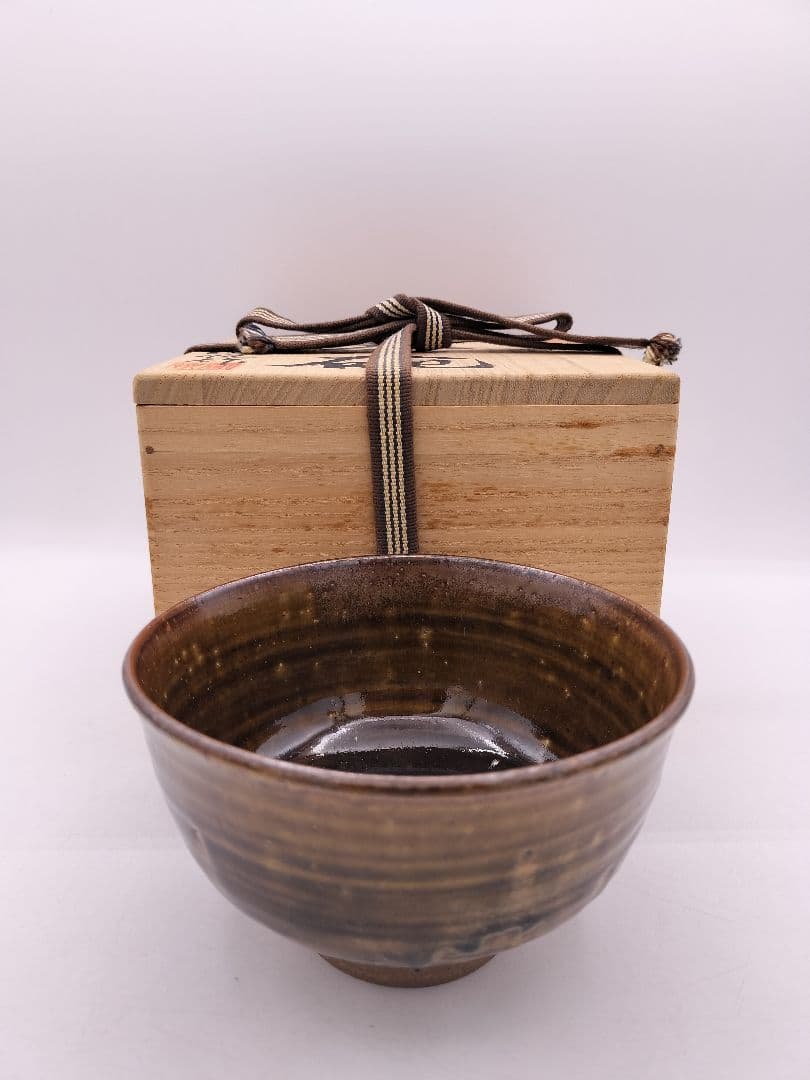 c600 茶碗 遠州 七窯 志戸呂 白幡鳳悦 木箱 茶道具 古物