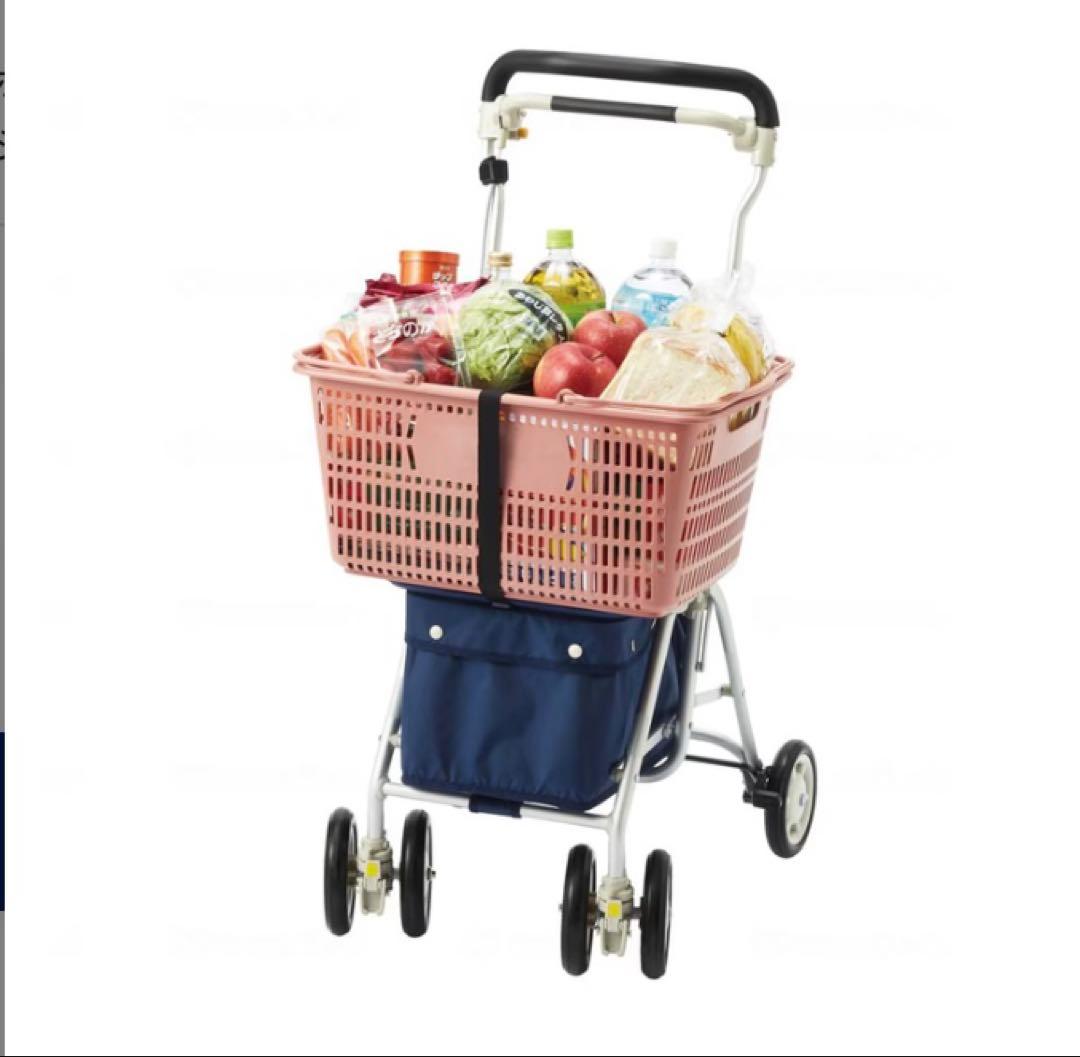 座れるシルバーカー ウィズワン ライトミニM 耐荷重100kgバッグ収納12kg