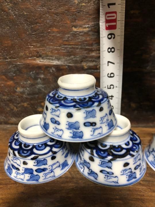 レトロ　磁器　波千鳥