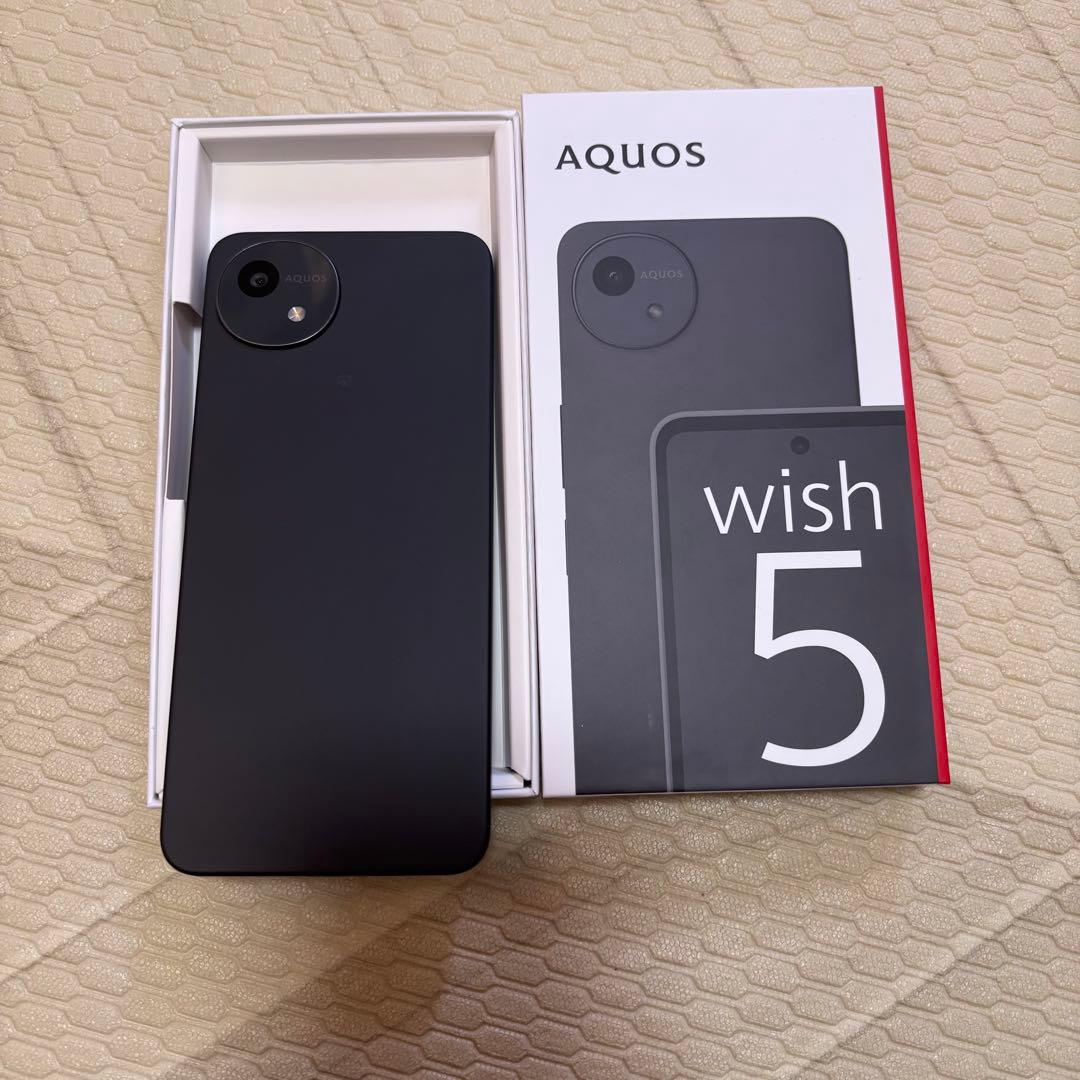 AQUOS wish 5 SH-52F ブラック SIMフリー
