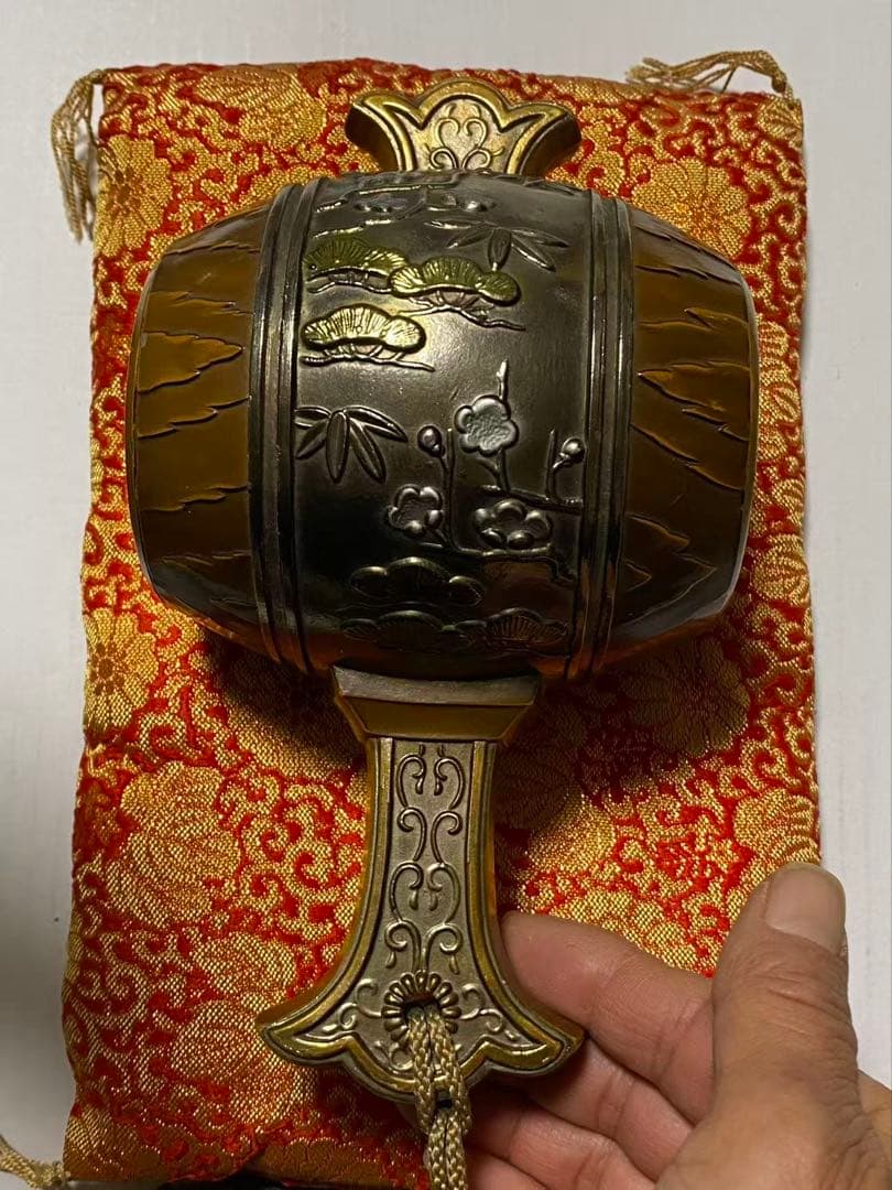 打ち出の小槌置物 縁起物　開運レトロ 骨董