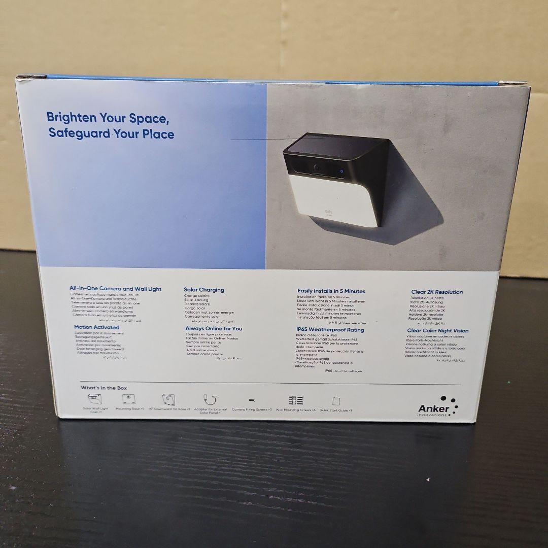 Anker Eufy Solar Wall Light Cam S120 カメラ