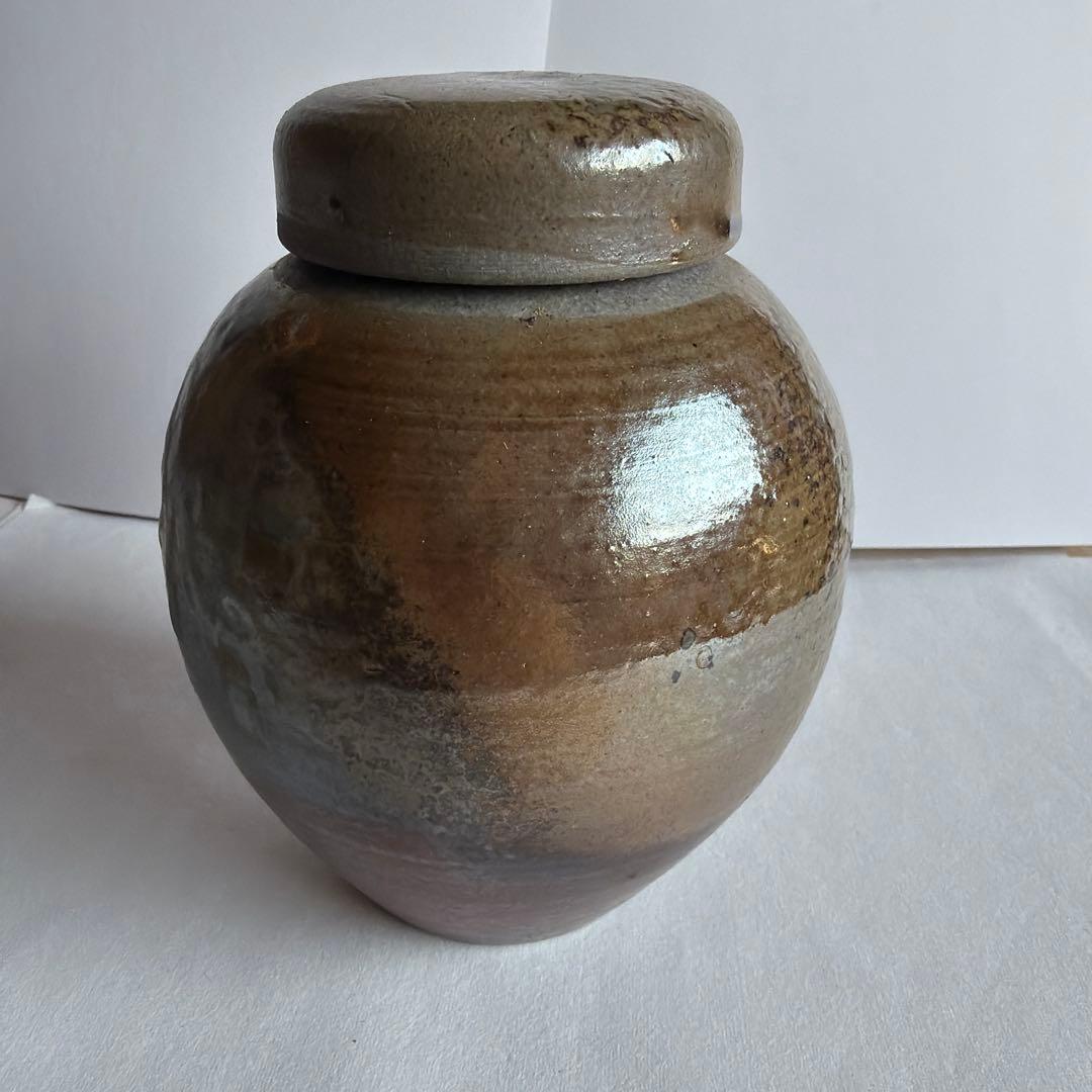 丹波焼 蓋付き壺 茶壺