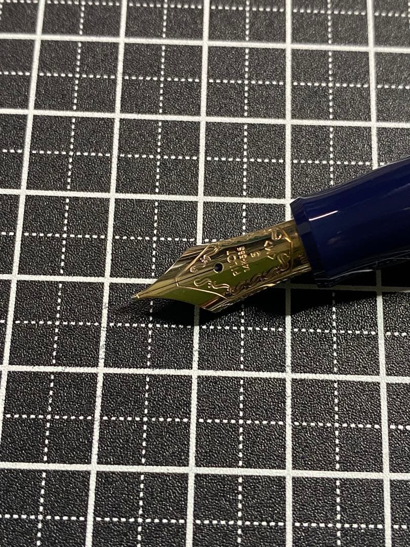 PILOT CUSTOM74 Dark-Blue 網目　万年筆　字幅M